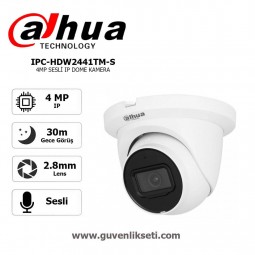Dahua IPC-HDW2441TM-S 4mp Wizsense ve Sesli ip Dome Kamera Dahua IPC-HDW2441TM-S 4mp Wizsense ve Sesli ip Dome Kamera